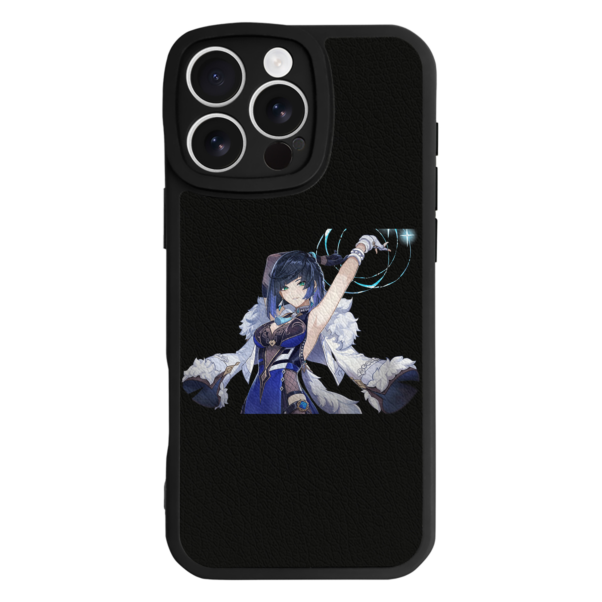 げんし神 夜兰 やらん genshin Yaran 【iPhone 16シリーズ対応】シリコンスマホケース（レザー調） 材質：シリコン